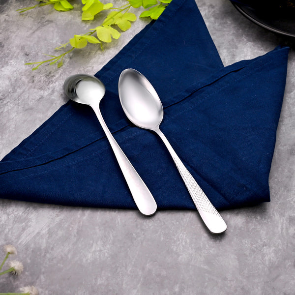 Majestic Silver Stainless Steel Spoons (Set of 2)