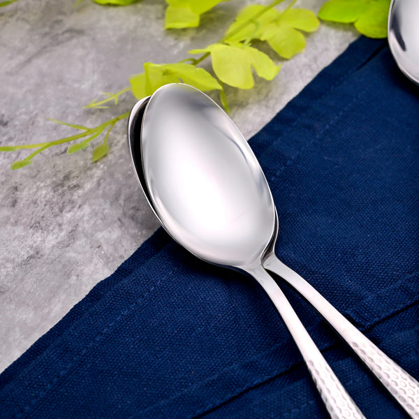 Majestic Silver Stainless Steel Spoons (Set of 2)