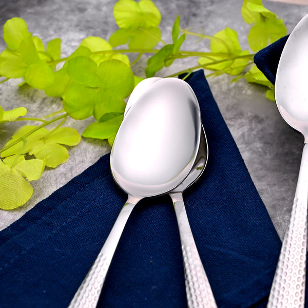 Majestic Silver Stainless Steel Spoons (Set of 4)