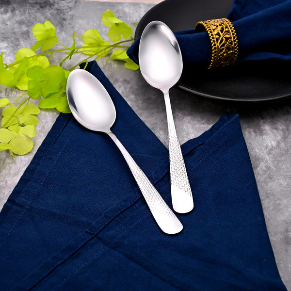 Majestic Silver Stainless Steel Spoons (Set of 2)