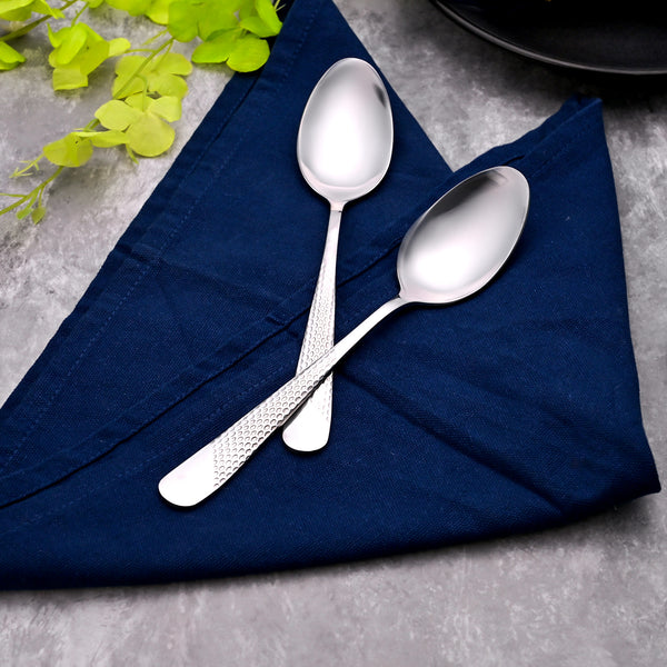Majestic Silver Stainless Steel Spoons (Set of 2)