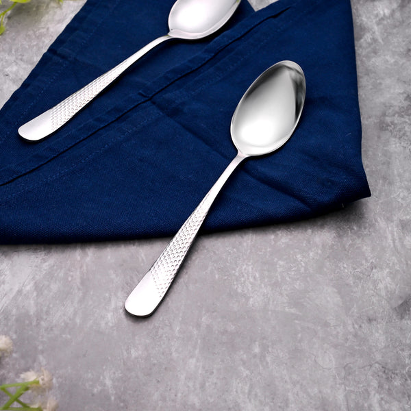 Majestic Silver Stainless Steel Spoons (Set of 2)