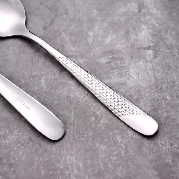 Mini Majestic Silver Stainless Steel Spoons (Set of 2)