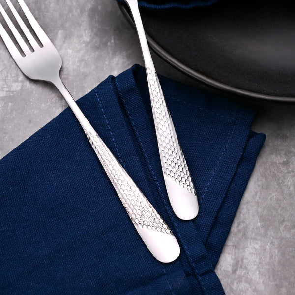 MiniGlow Silver Dessert Forks (Set of 2)