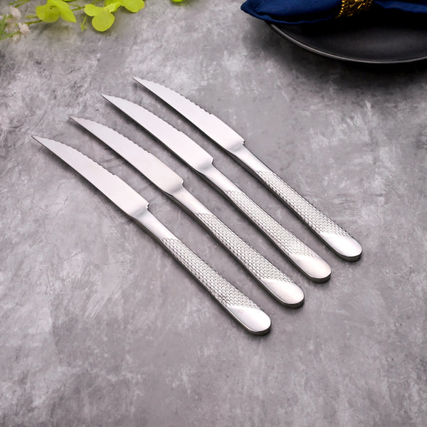 Prime Silver Stainless Steel Knife (Set of 4)