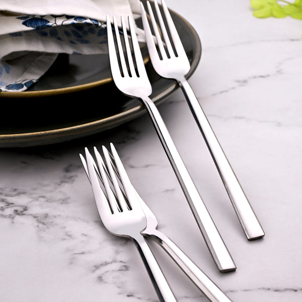 SmoothGrip Stainless Steel Forks (Set of 4)