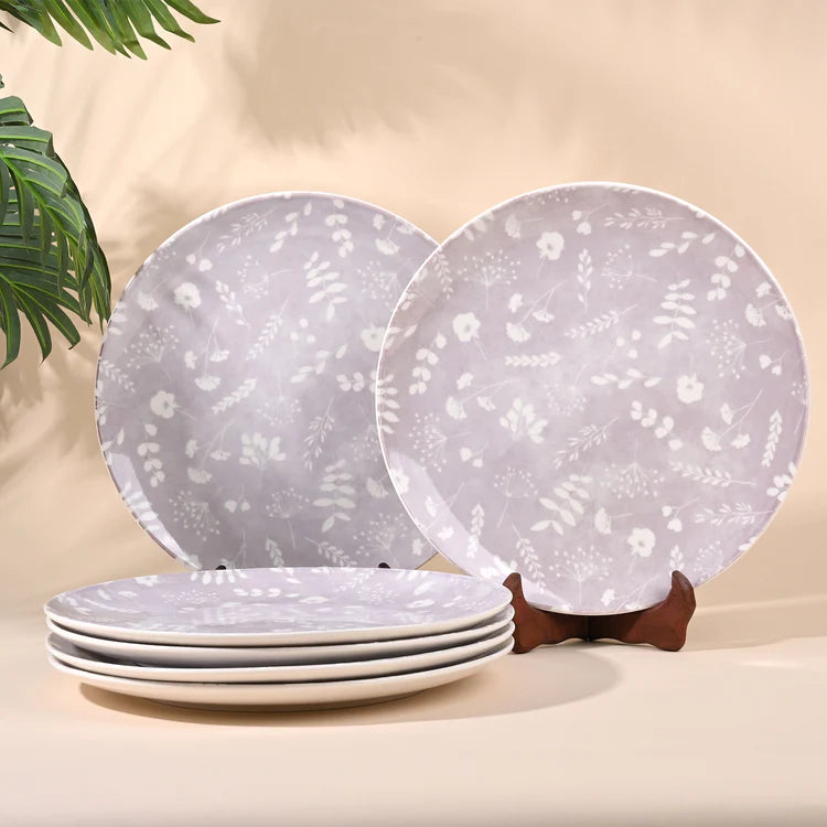 Set of two Dahlia porcelain dinner plates

