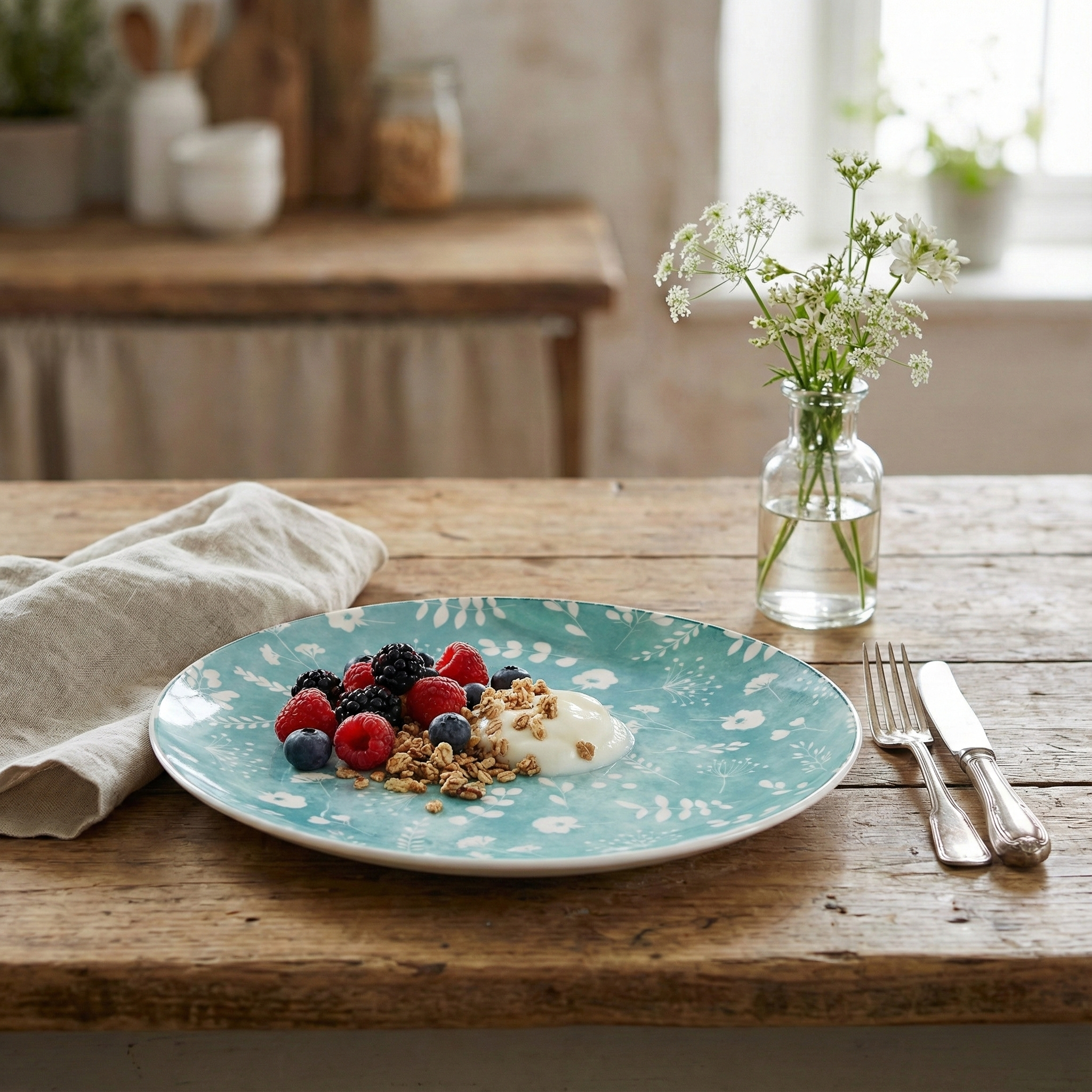 Elegant Darla porcelain side plate pair

