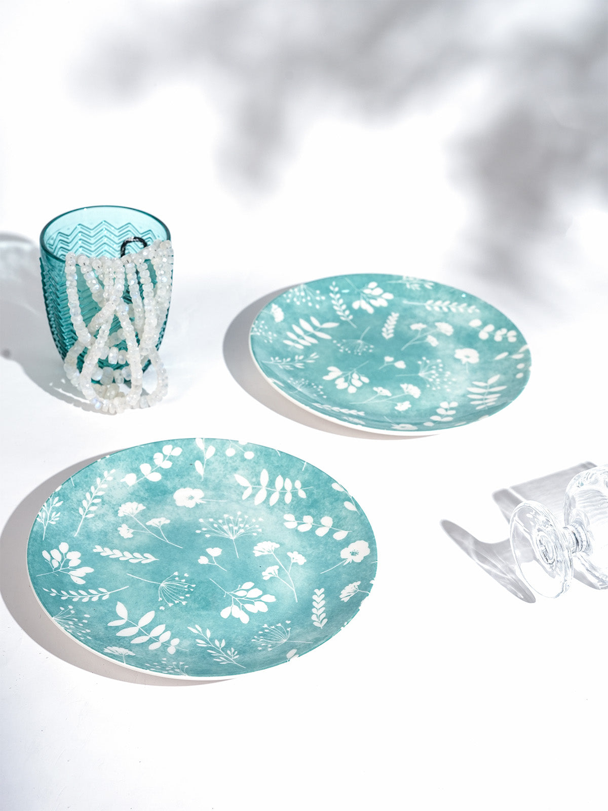 Darla porcelain quarter plates set of 2 7.8 inches
