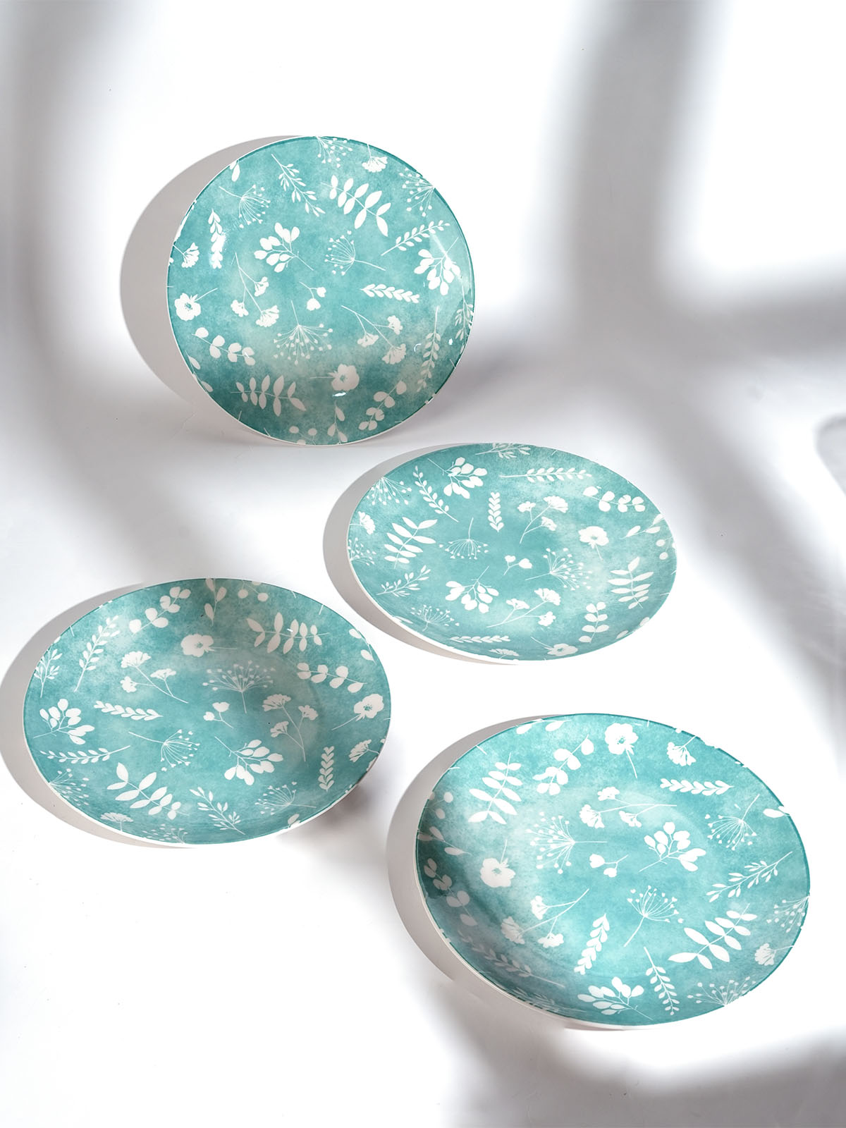 Darla porcelain quarter plates set of 4 7.8 inches
