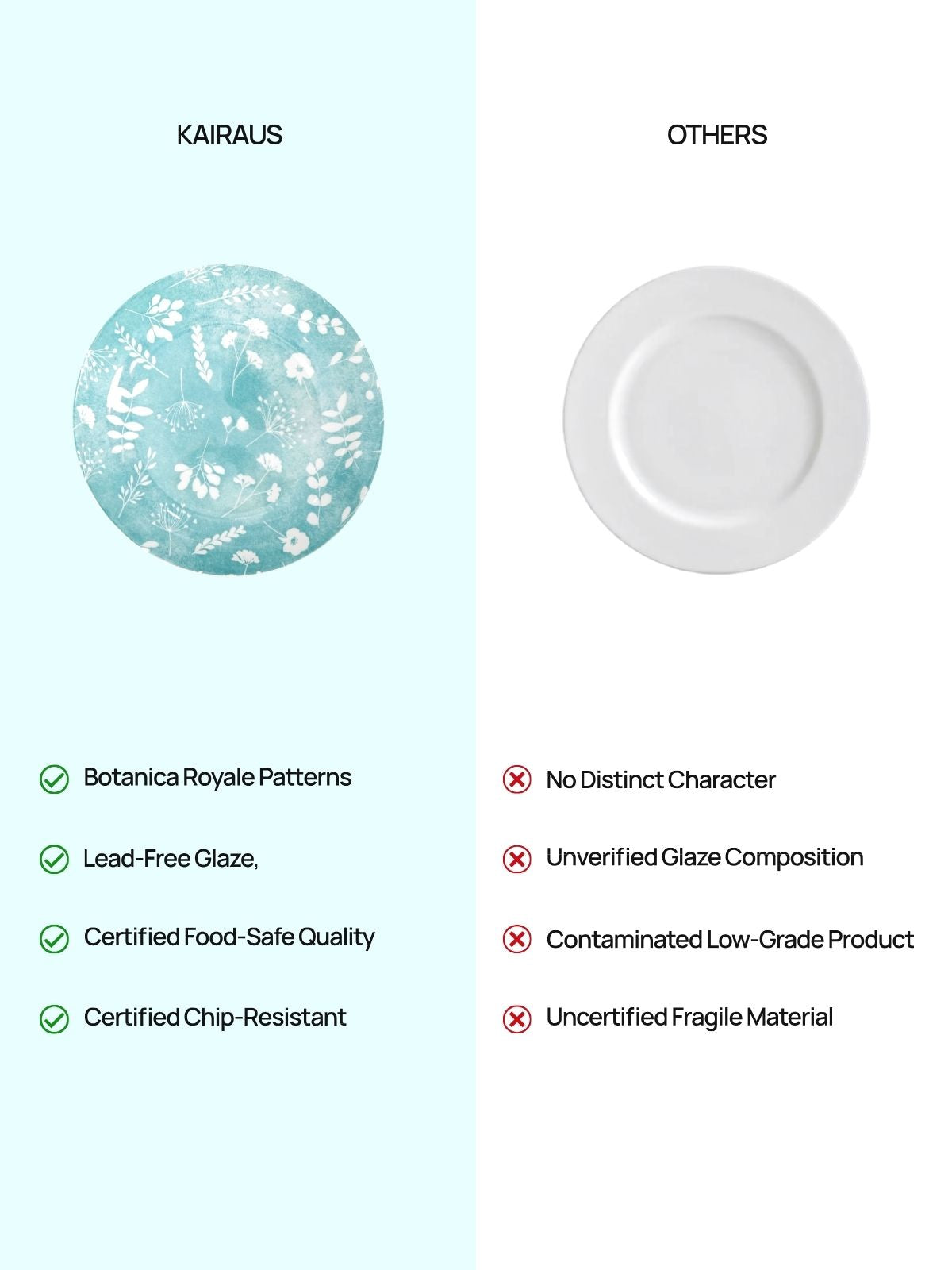Elegant Darla porcelain quarter plates for dining
