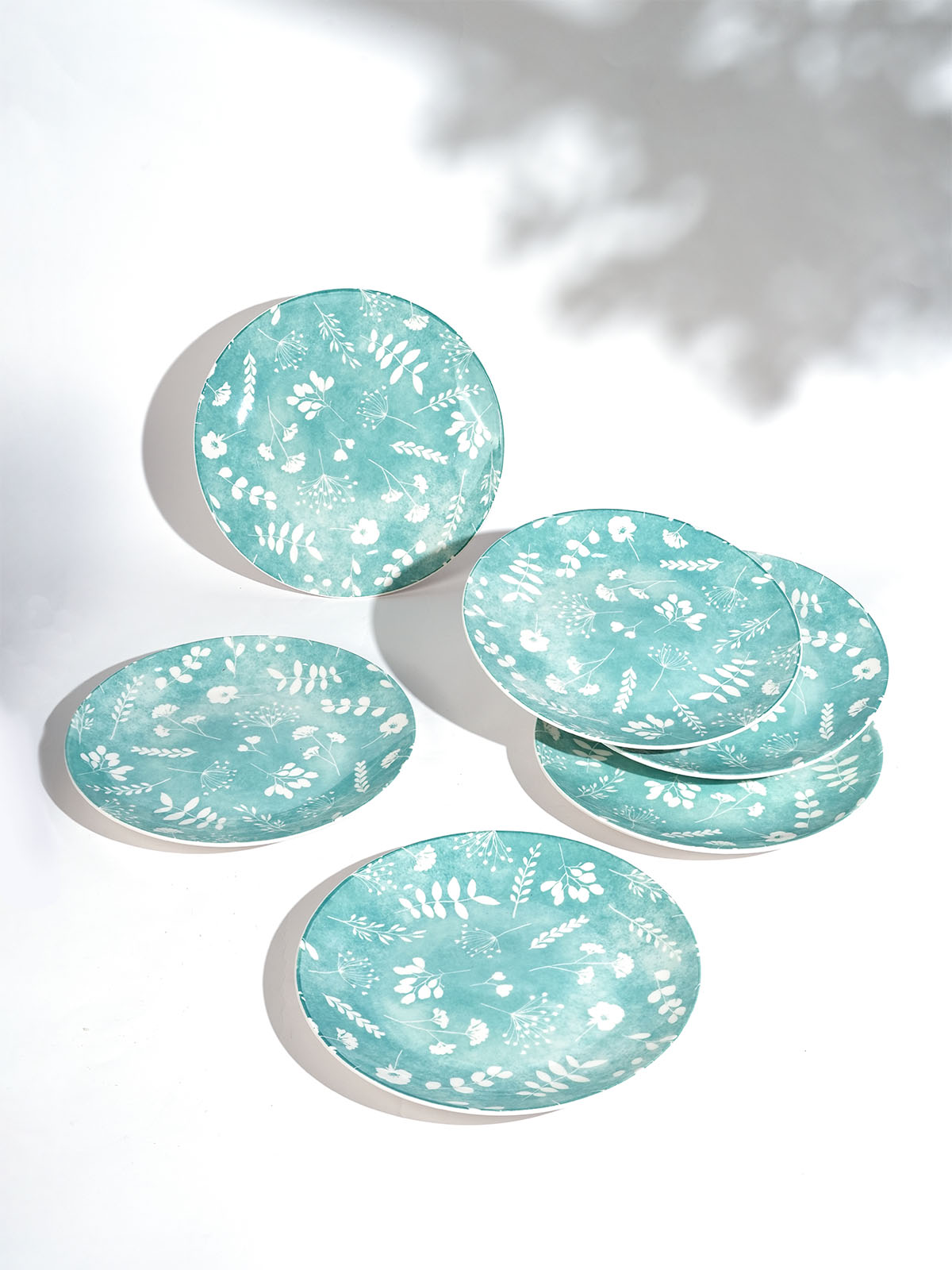 Darla porcelain quarter plates set of 6 in 7.8-inch size

