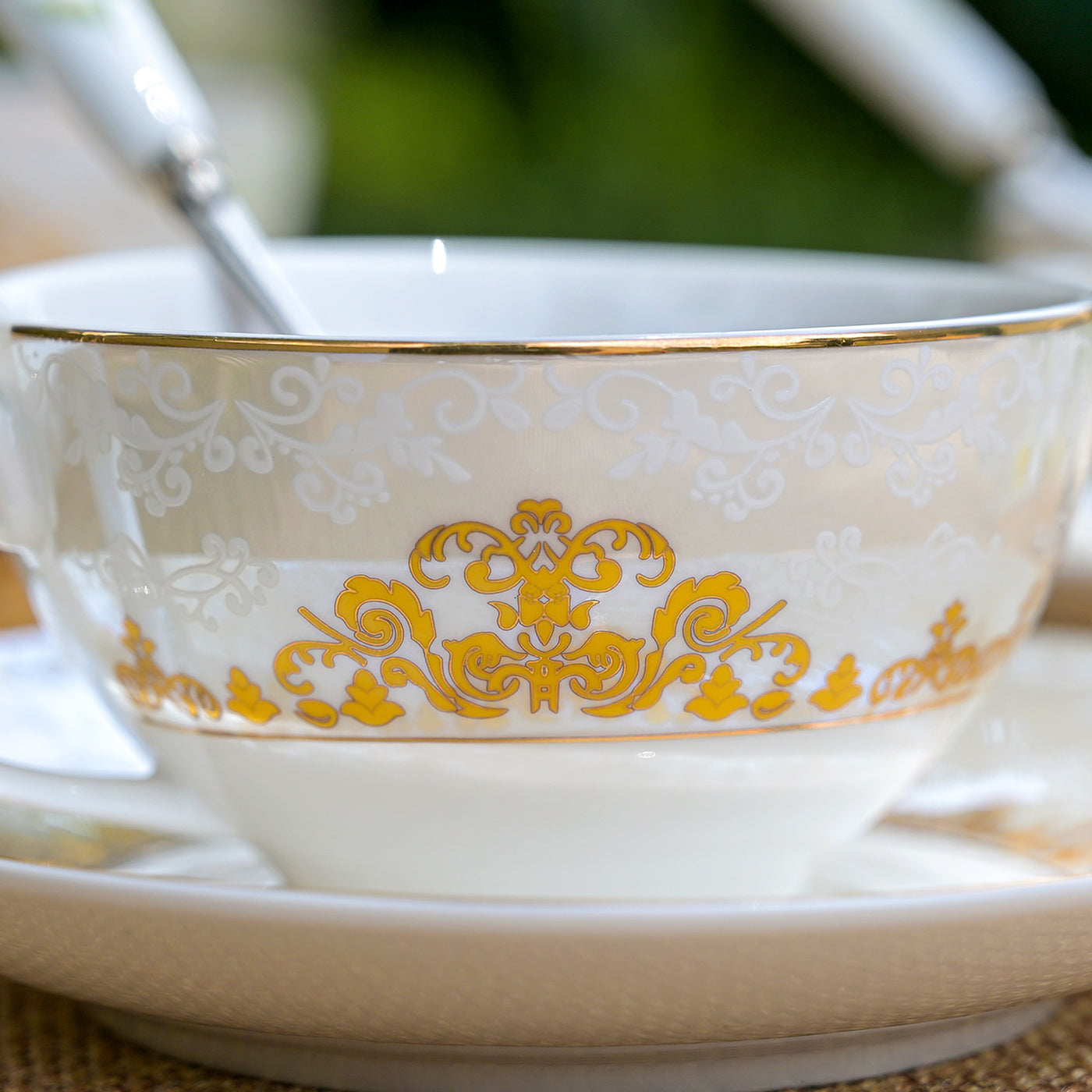Dinara: Vintage New Fine Bone China Cup Set (Set of 6)