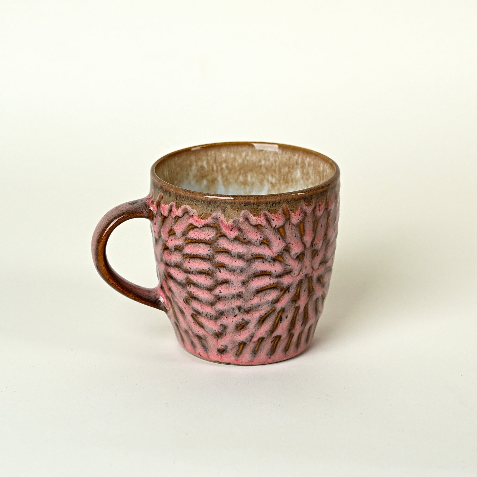 Dusty rose pink tea cup set

