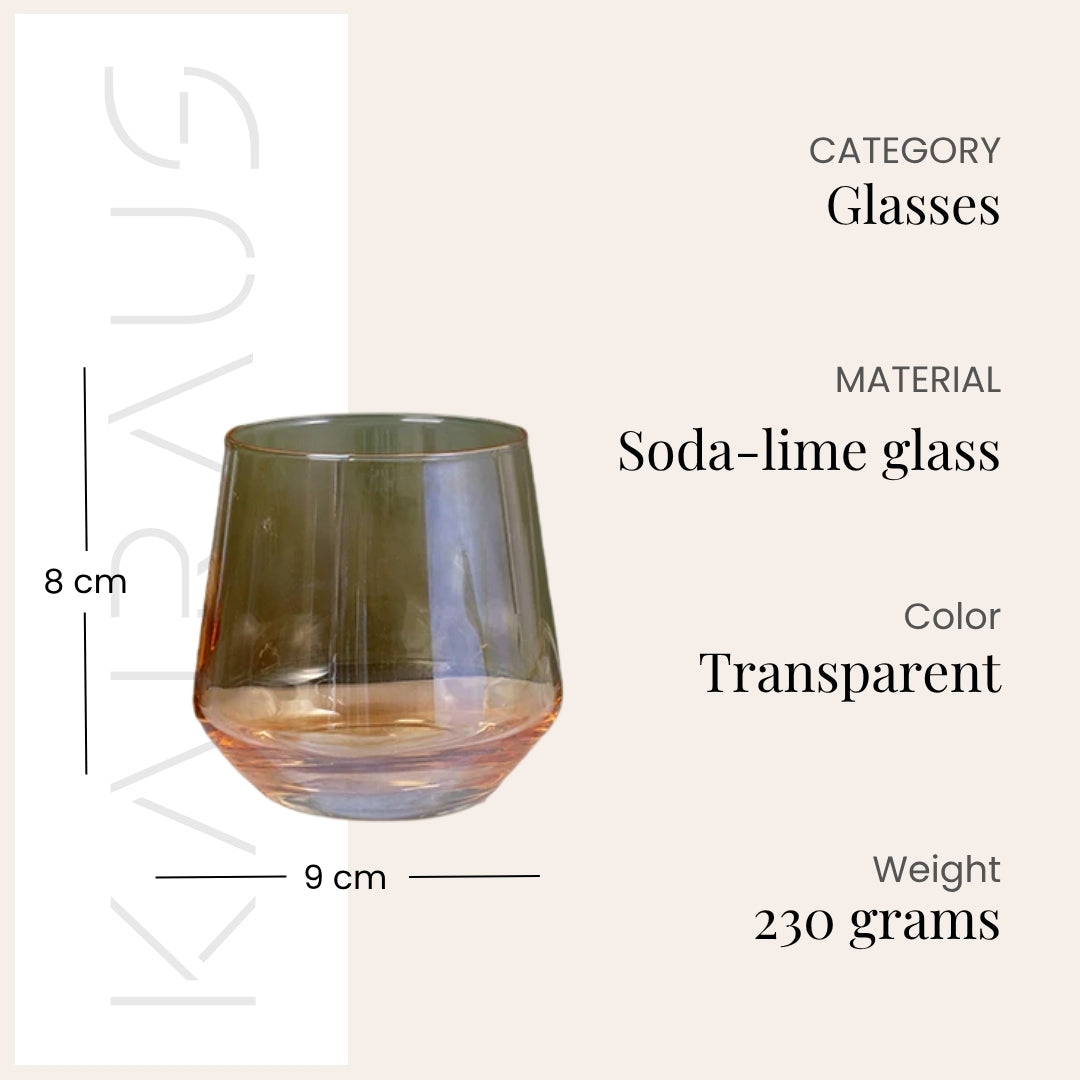 Side view of elegant Scotch glass

