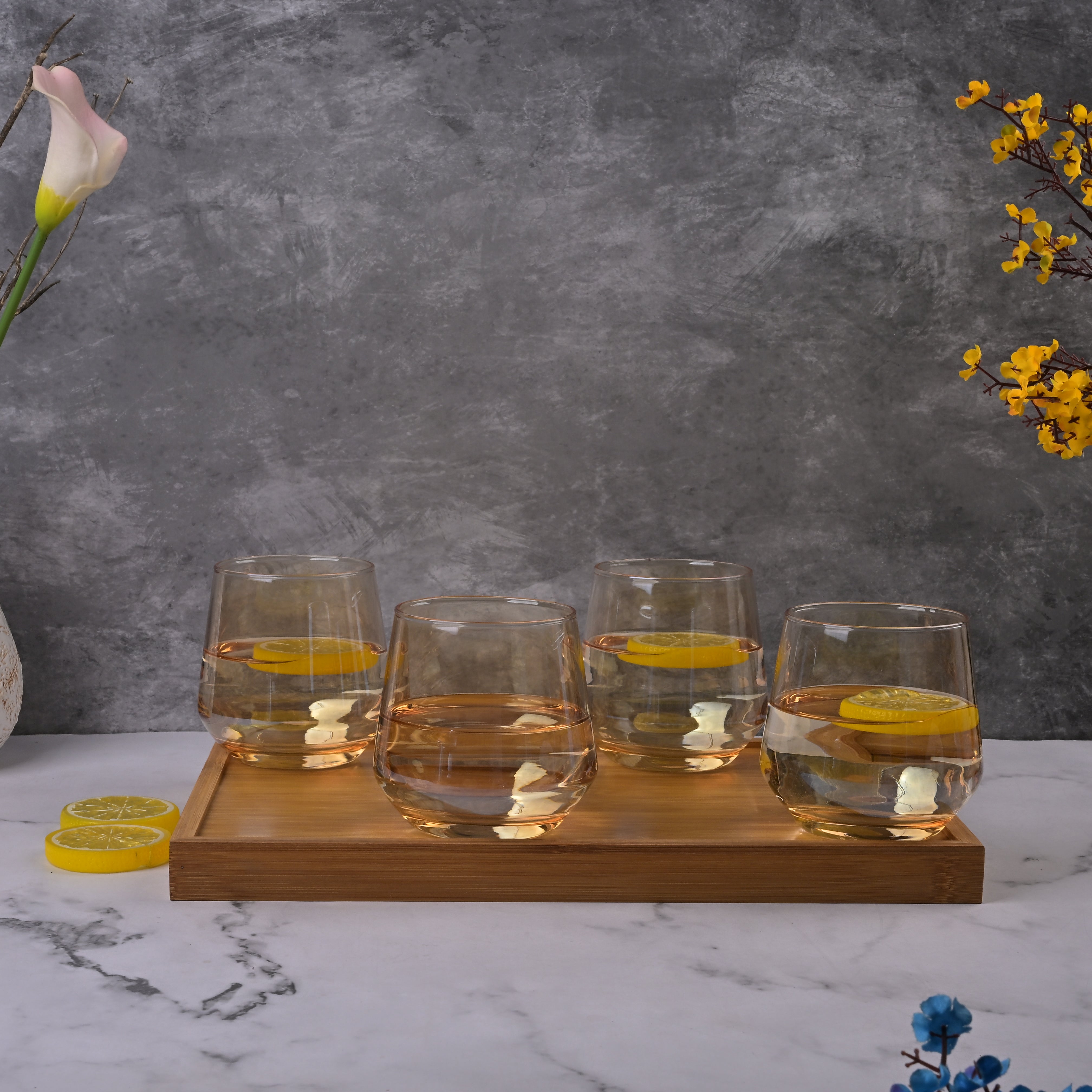 Elegant Scotch glass set of 4

