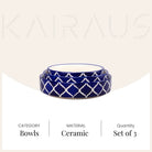 Stylish ceramic serving bowl trio

