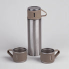 Premium stainless steel vacuum flask set for home and office