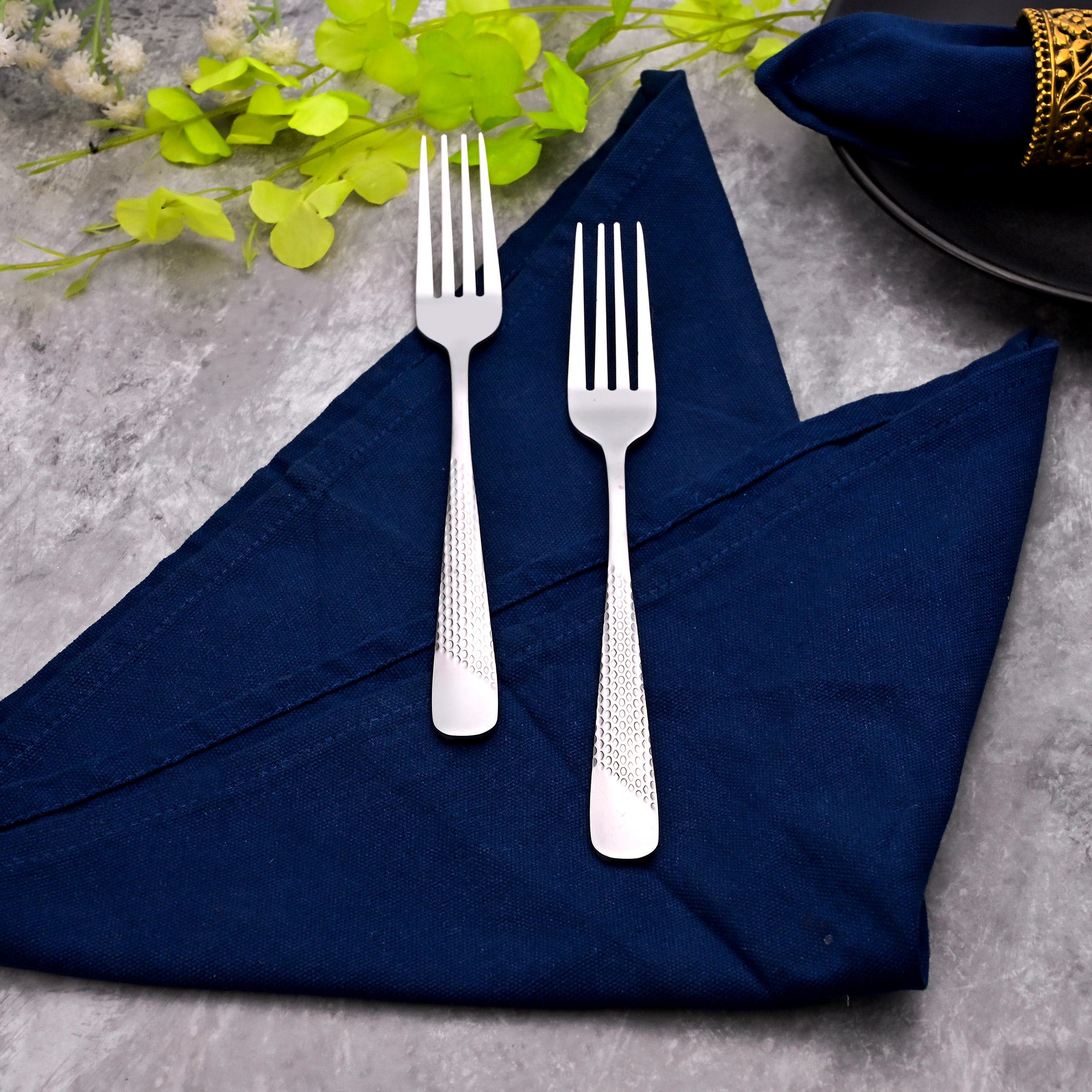 Elite Silver Forks Set of 2 – Elegant Stainless Steel Fork Set

