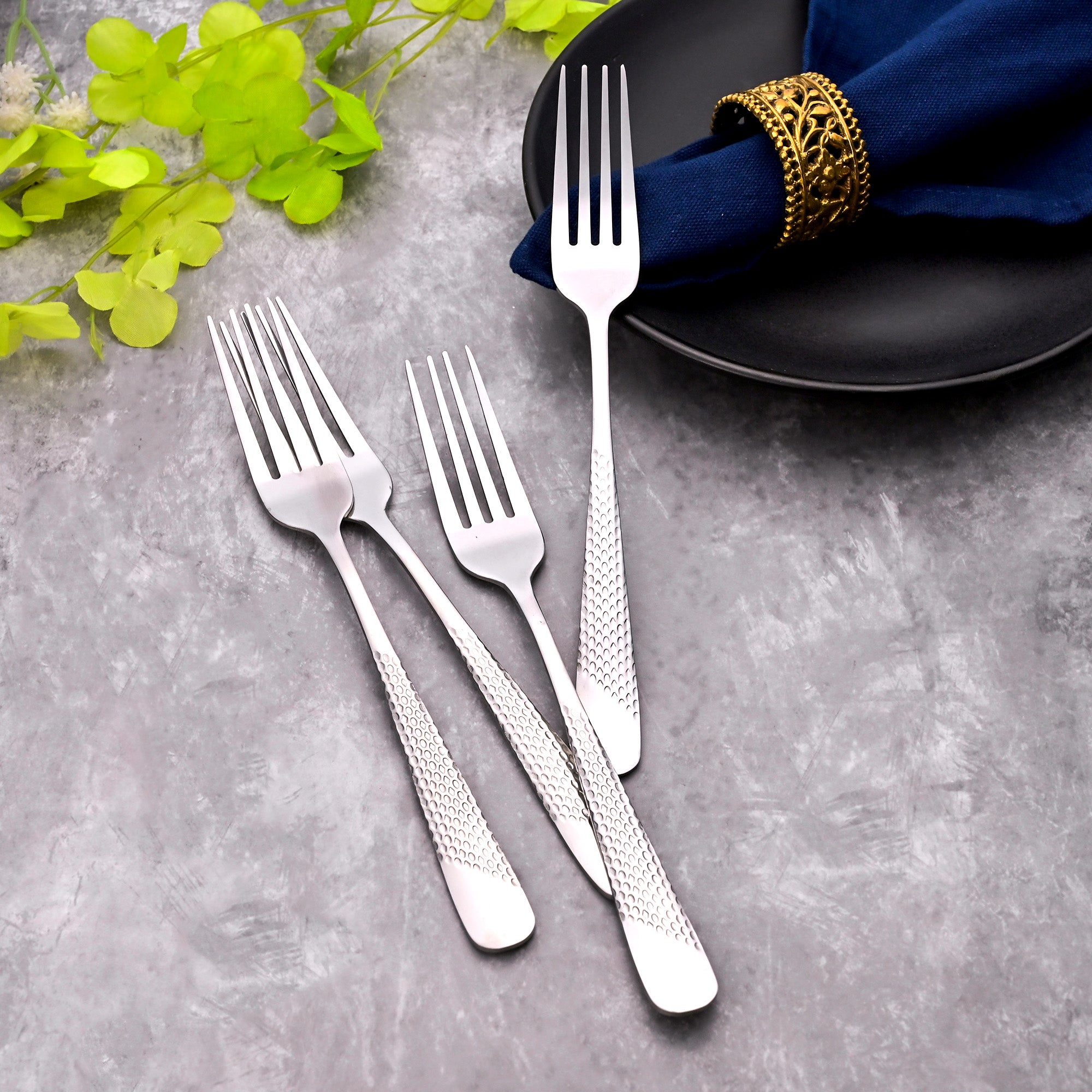 Premium Elite Silver Forks – Set of Four

