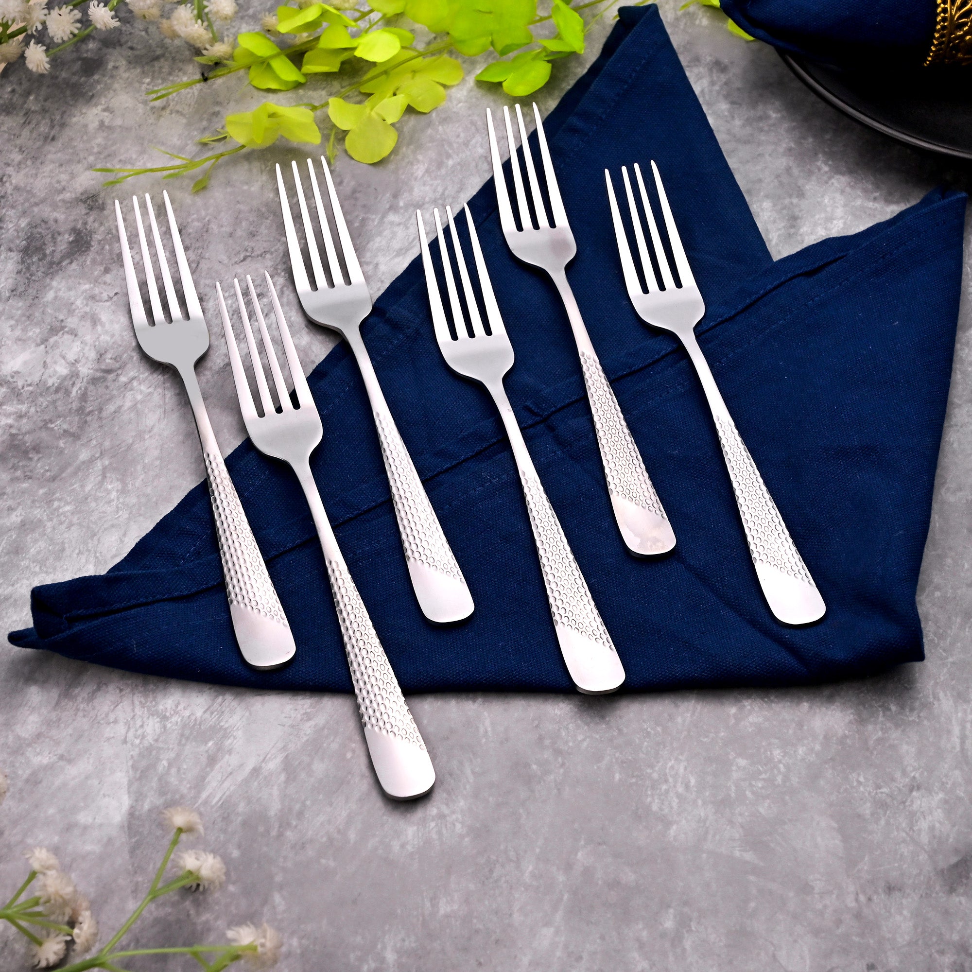Elite Silver Forks Set of 6 – Elegant Stainless Steel Fork Set

