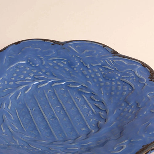 Pacific blue platter for serving food and appetizers

