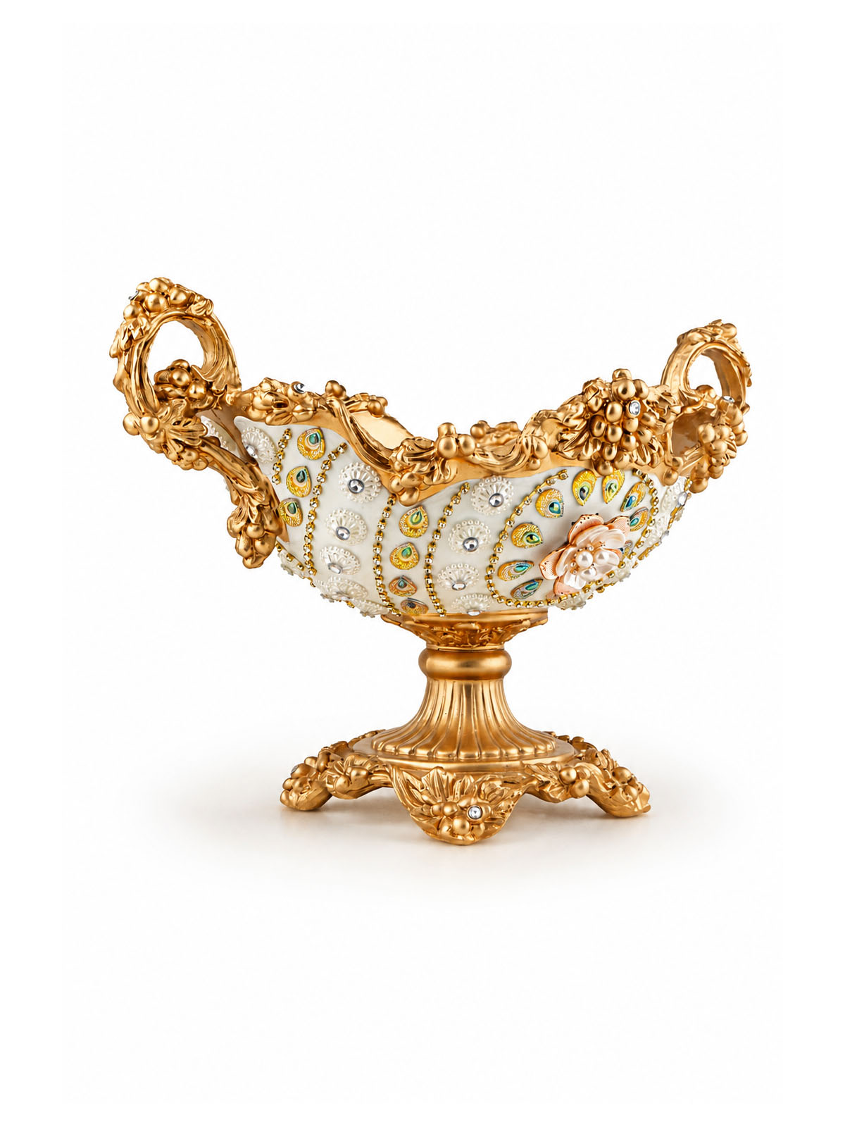 Empress decorative fruit basket with elegant royal-inspired design

