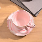 Faded Pink Tea Kettle Set Styled in a Modern Kitchen