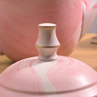 Faded Pink Tea Kettle Set with Elegant Minimalist Design