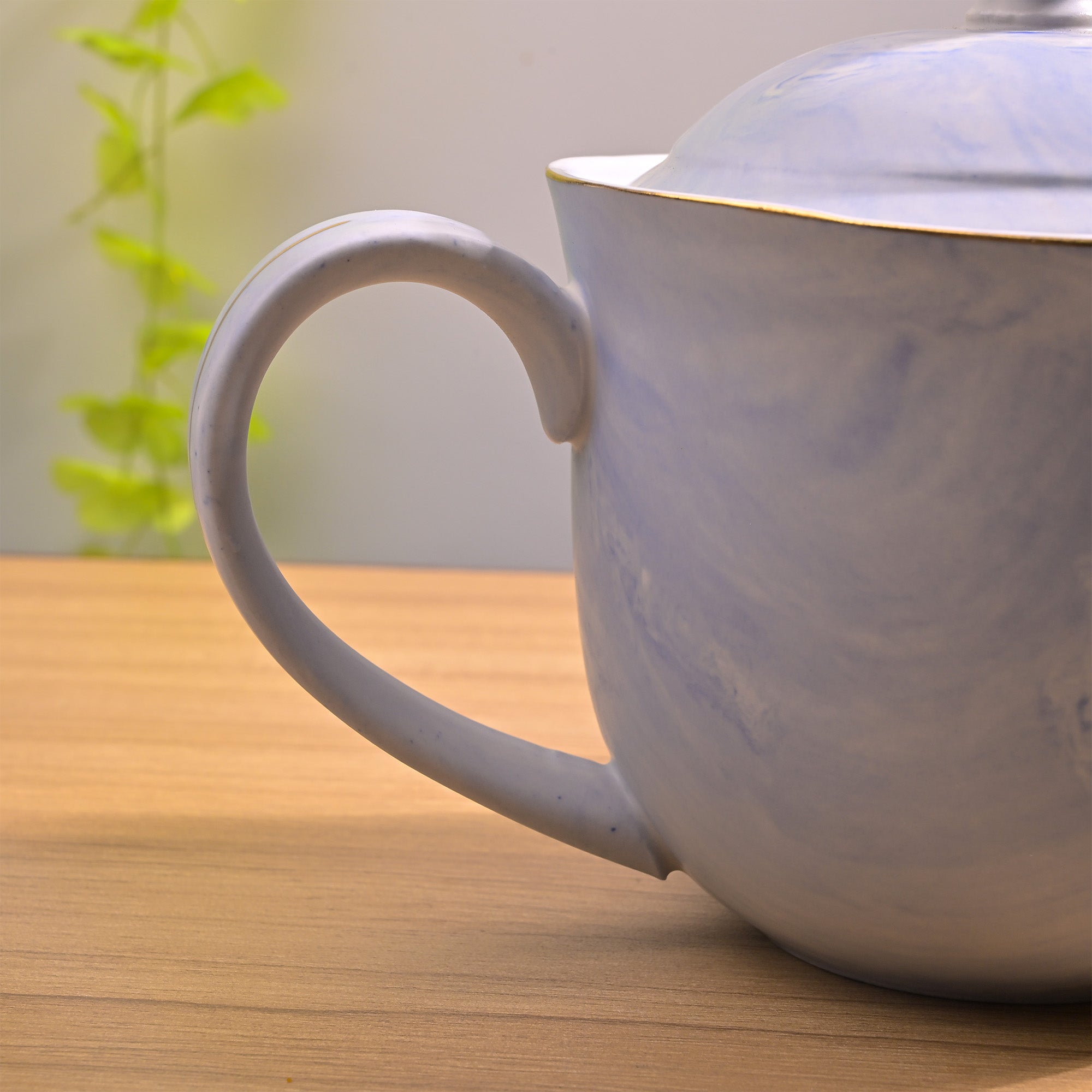 Sky blue tea serving set

