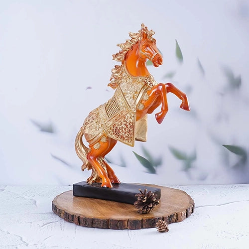 Elegant Feng Shui horse sculpture for living room decor

