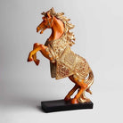 Feng Shui wealth horse figurine with intricate detailing

