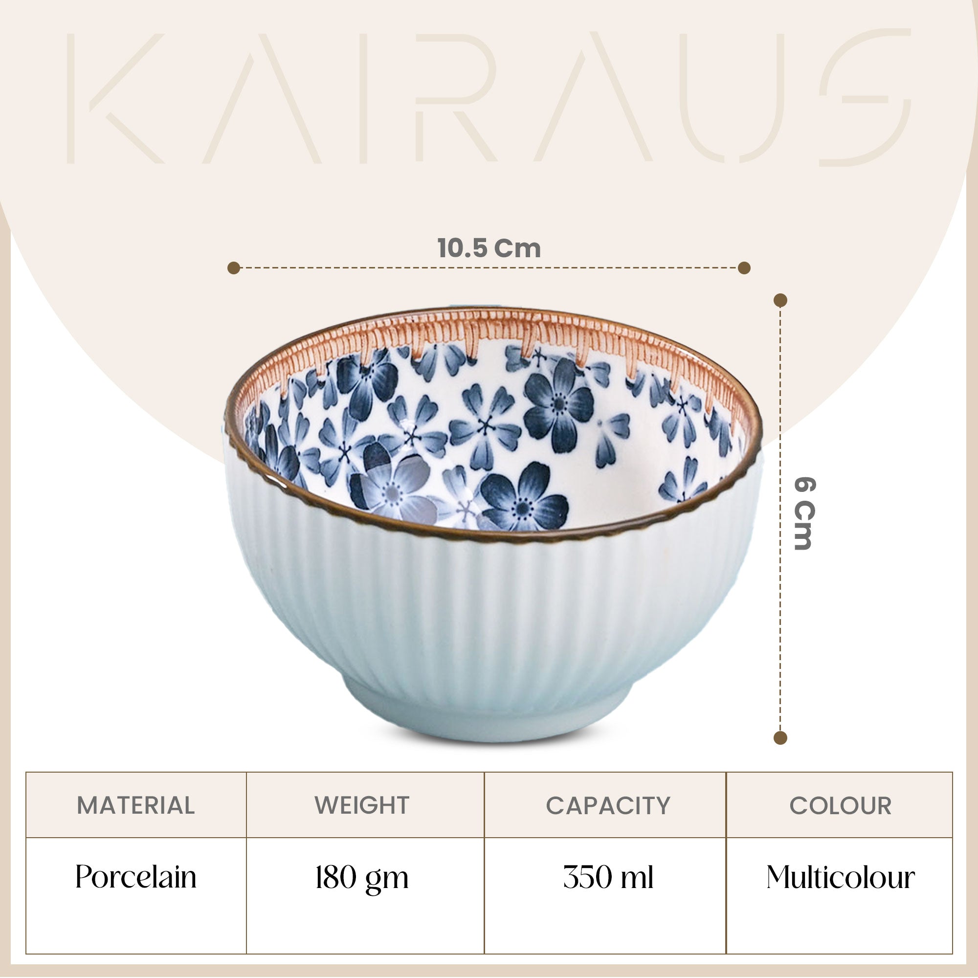 Stylish floral porcelain serving bowls

