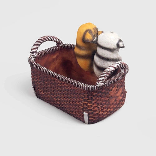 Pug friendship sculpture representing companionship and loyalty

