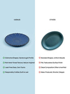 Full Bloom Teal Ceramic Platter