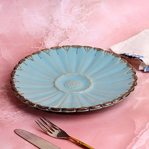 Full Bloom blue platter

