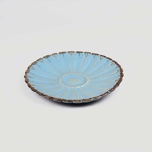 Blue floral serving platter

