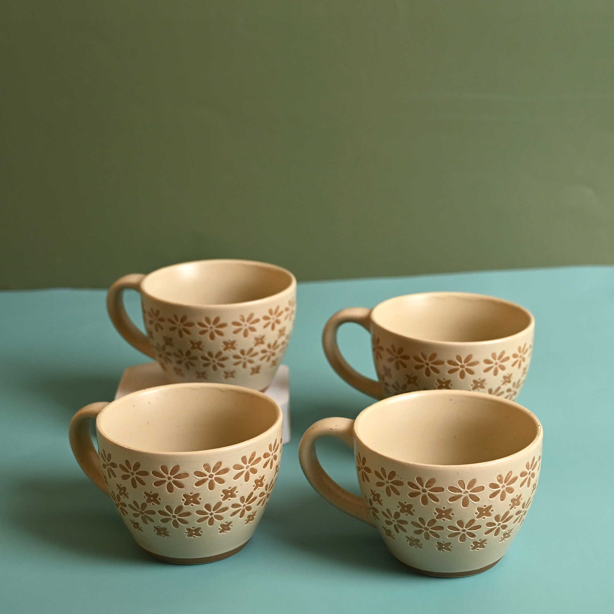 Gardenia new bone china tea cups set of 4

