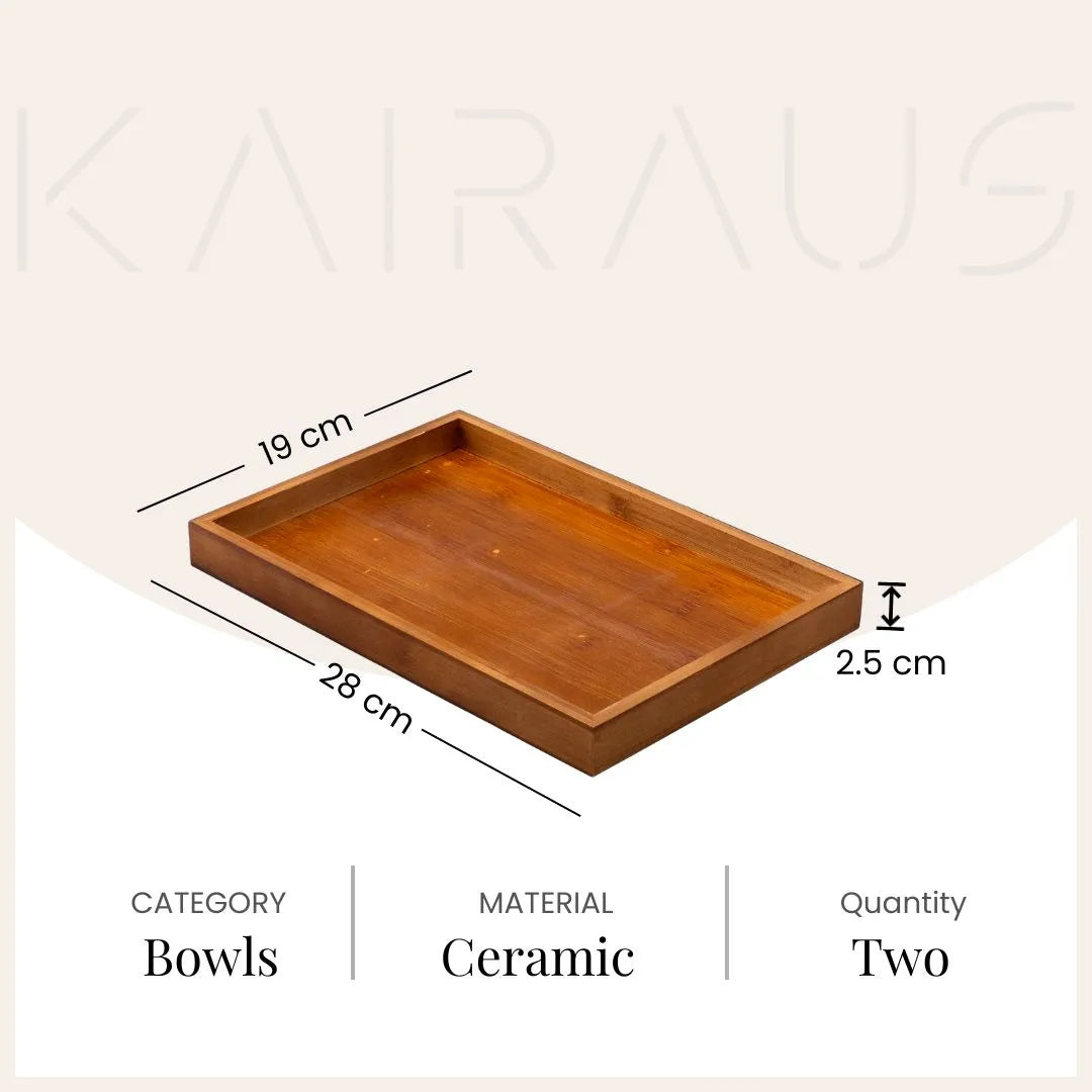 Decorative glass bowl with stylish tray

