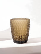 Set of two elegant Gleam textured drinking glasses

