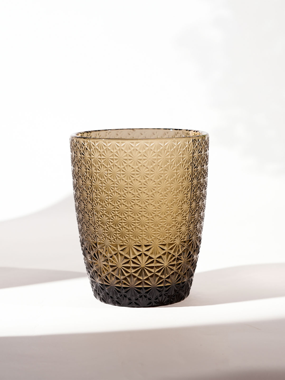 Set of four elegant Gleam textured drinking glasses

