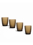 Gleam unique-textured glassware for stylish beverages

