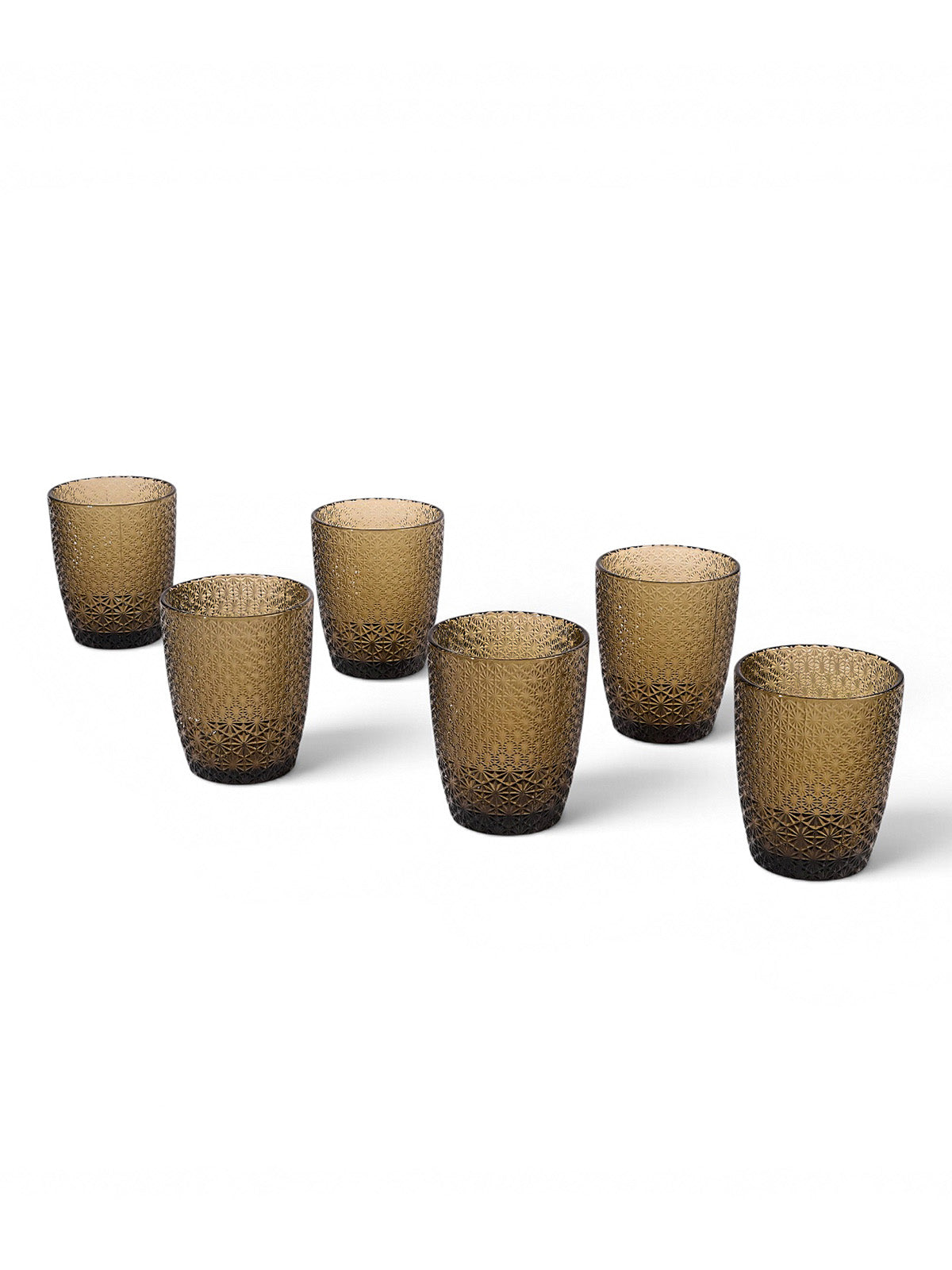Gleam unique-textured drinking glasses set of six

