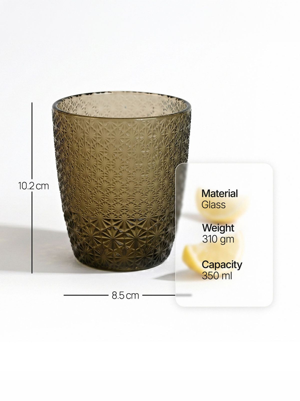 Gleam unique-textured glassware for stylish beverages



