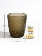 Gleam unique-textured glassware for stylish beverages



