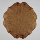 Handmade golden-brown placemat for dining table
