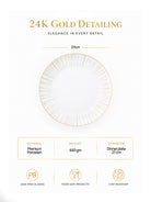 Golden Ray premium gold-accented dinnerware

