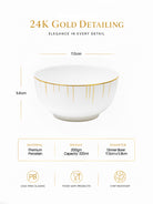 24K gold dining bowl

