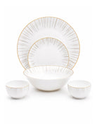 Golden Ray 24K pure gold detailing porcelain dinner set 27 pcs

