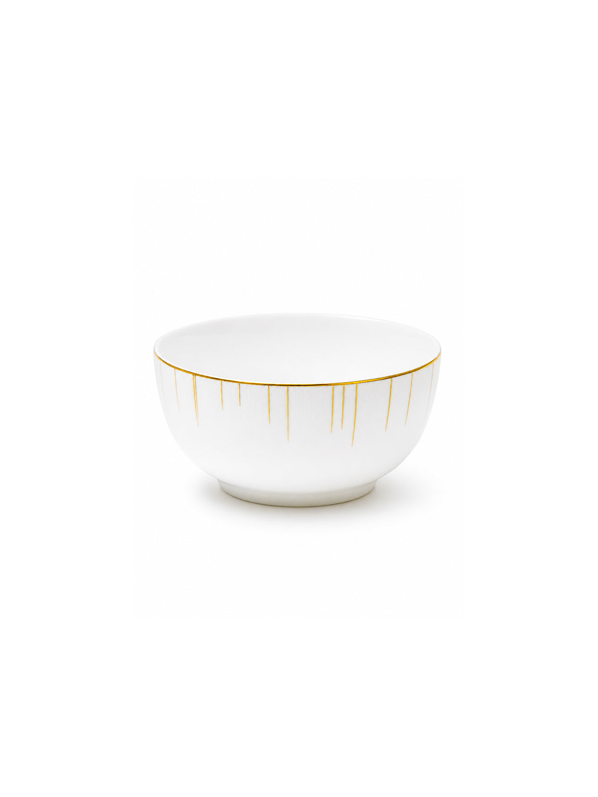 Golden Ray 27-piece porcelain dinner set with 24K gold detailing

